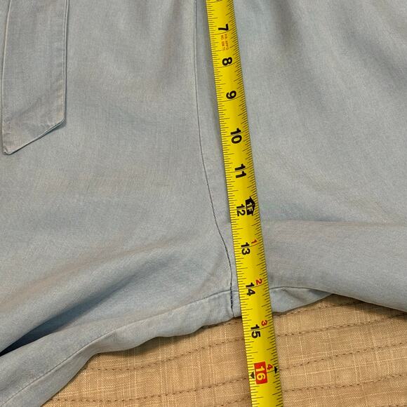 LOVE TREE Light Blue Tencil Wide Leg Ankle Cropped Pants Women’s M - Picture 7 of 12